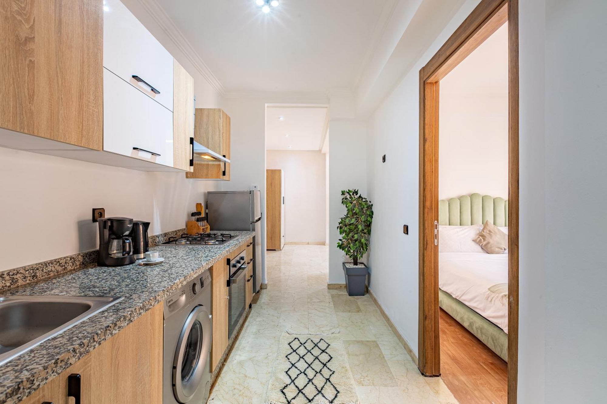 Chic & Cosy Appart Au Centre Ville - 100 % Equipe Marrakesh Exteriör bild